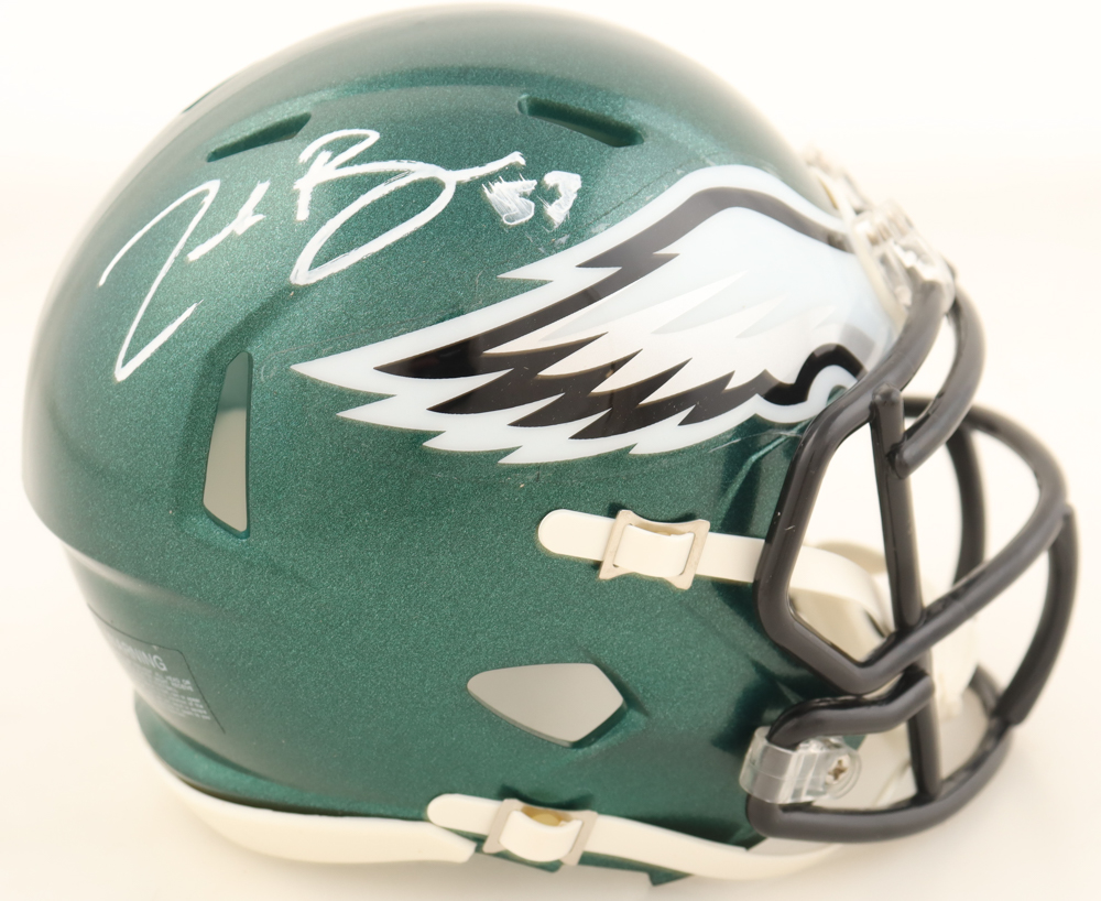 Zack Baun Signed Eagles Speed Mini Helmet (Beckett) at PristineAuction.com Zack Baun Signed Eagles Speed Mini Helmet (Beckett) at PristineAuction.com