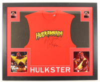Hulk Hogan Signed Custom Framed "Hulkamania" T-Shirt Display (PIA) at PristineAuction.com