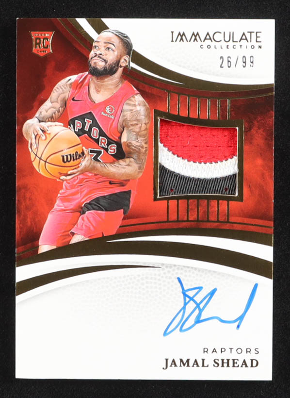 Jamal Shead 2024-25 Immaculate Collection #140 #26/99 JSY AU RC at PristineAuction.com Jamal Shead 2024-25 Immaculate Collection #140 #26/99 JSY AU RC at PristineAuction.com