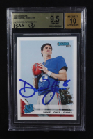 Daniel Jones Signed 2019 Panini Donruss Rated Rookie #304 RC (BAS 9.5 | Autograph Graded BAS 10) at PristineAuction.com