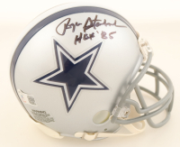 Roger Staubach Signed Cowboys Mini Helmet Inscribed "HOF 85" (Beckett) at PristineAuction.com