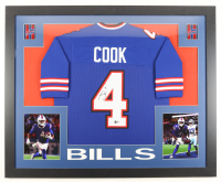 James Cook Signed Custom Framed Jersey Display (Beckett) at PristineAuction.com