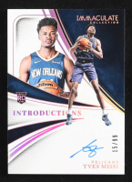 Yves Missi 2024-25 Immaculate Collection Immaculate Rookie Introductions Autographs #8 #15/99 RC at PristineAuction.com
