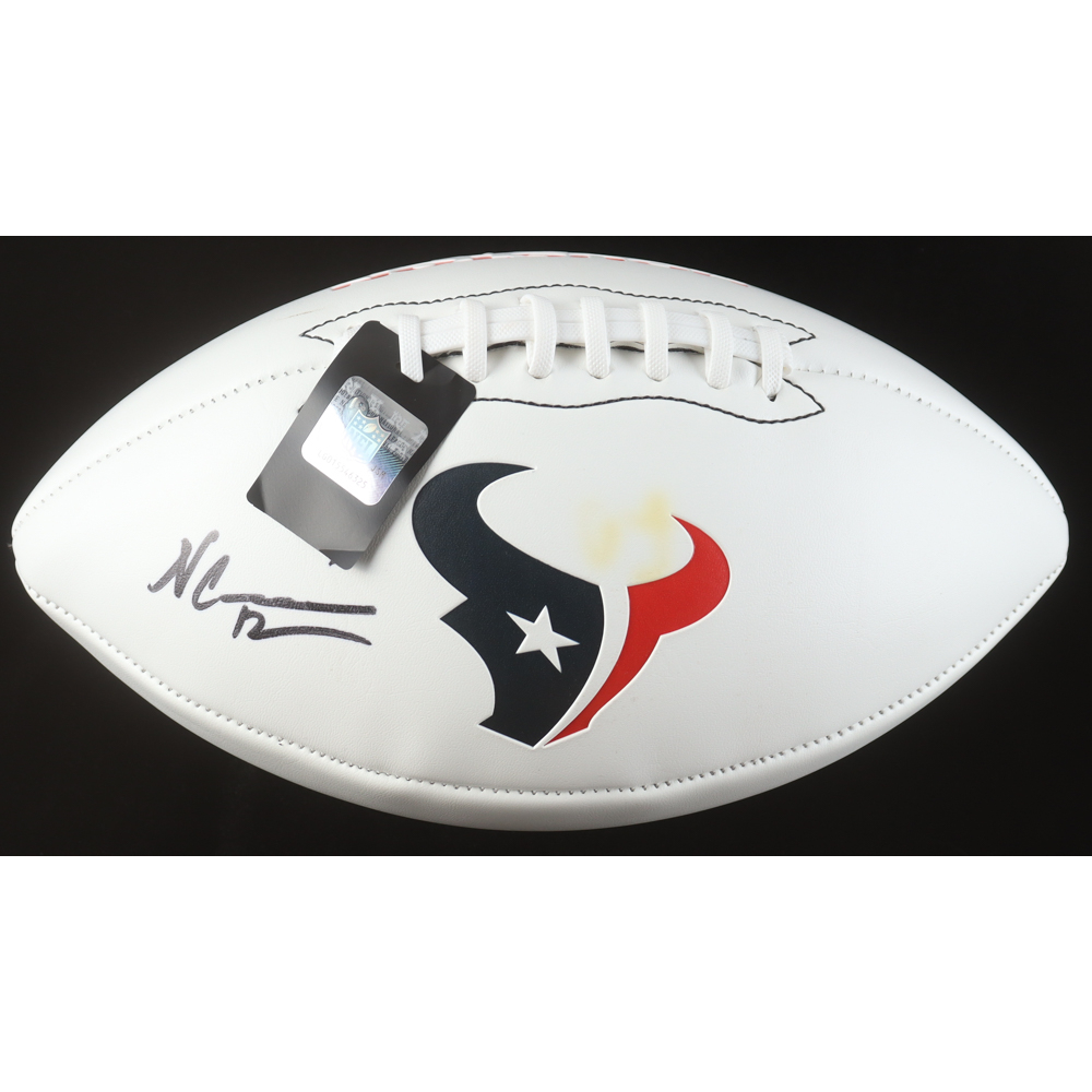 Nico Collins Signed Texans Logo Football (Beckett) at PristineAuction.com