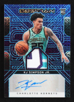 KJ Simpson Jr. 2024-25 Panini Obsidian Rookie Jersey Ink Electric Etch Deep Sea Mojo #17 #1/5 RC at PristineAuction.com