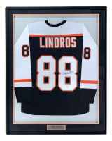 Eric Lindros Signed Custom Framed Jersey Inscribed "HOF 16" (JSA) at PristineAuction.com