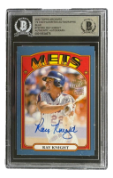 Ray Knight 2022 Topps Archives '72 Fan Favorites Autographs Blue #72FFRK #/25 (BGS) at PristineAuction.com