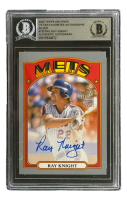 Ray Knight 2022 Topps Archives '72 Fan Favorites Autographs Silver #72FFRK #/99 (BGS) at PristineAuction.com