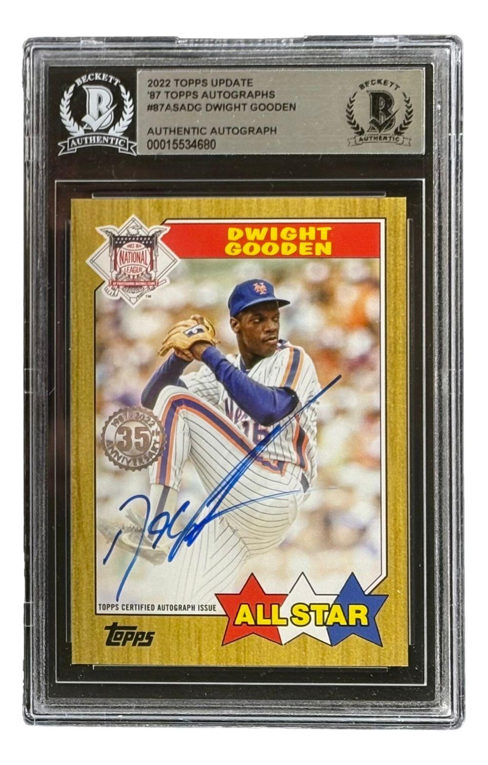 Dwight "Doc" Gooden 2022 Topps Update '87 Topps Autographs #87ASADG (BGS) at PristineAuction.com Dwight "Doc" Gooden 2022 Topps Update '87 Topps Autographs #87ASADG (BGS) at PristineAuction.com