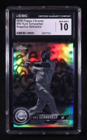 Kyle Schwarber 2018 Topps Chrome Black and White Negative Refractors #56 (CGC 10) at PristineAuction.com