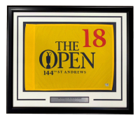 144th Open Championship At St. Andrews Custom Framed Event-Issued Golf Flag (Fanatics) at PristineAuction.com