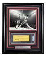 Joe Frazier Signed 1977 Custom Framed Bank Check (PSA) at PristineAuction.com
