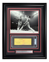 Joe Frazier Signed 1977 Custom Framed Bank Check (PSA) at PristineAuction.com
