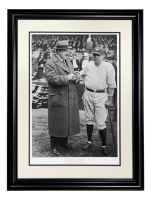 Babe Ruth LE "Writing History" Yankees Custom Framed Historical Archive Giclee at PristineAuction.com