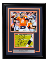Peyton Manning Signed Broncos Custom Framed Cut Display (Beckett) at PristineAuction.com