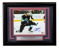 Shane Wright Signed Kraken Custom Framed Photo (Beckett) at PristineAuction.com
