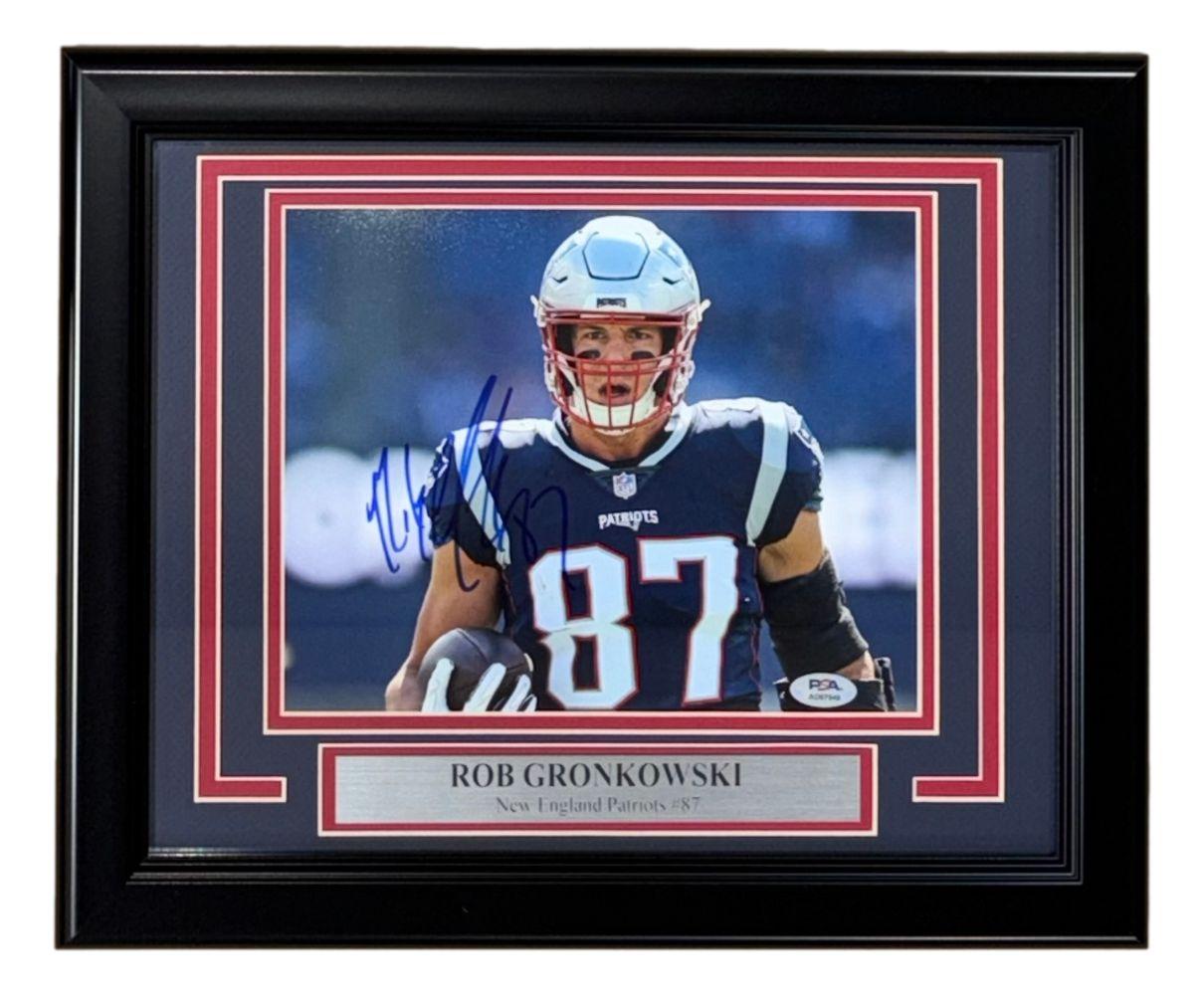 Rob Gronkowski Signed Patriots Custom Framed Photo (PSA) at PristineAuction.com Rob Gronkowski Signed Patriots Custom Framed Photo (PSA) at PristineAuction.com