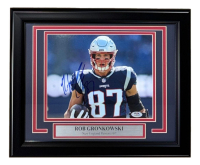 Rob Gronkowski Signed Patriots Custom Framed Photo (PSA) at PristineAuction.com