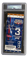 Hideki Matsui Signed 2009 World Series Game 3 Ticket Inscribed "09 WS MVP" (PSA) at PristineAuction.com