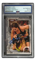 Amanda Nunes Signed 2014 UFC Topps #35 (PSA) at PristineAuction.com