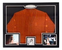 Taylor Swift Signed "The Life of a Showgirl" Custom Framed CD Insert Display with Cardigan Sweater (PSA) at PristineAuction.com