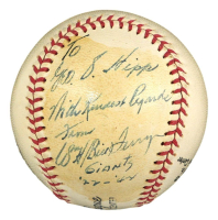Bill Terry Signed Baseball with Extensive Inscription (PSA | Auto 9) at PristineAuction.com
