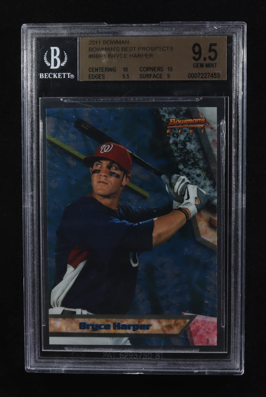 Bryce Harper 2011 Bowman Best Prospects #BBP1 RC (BGS 9.5) at PristineAuction.com Bryce Harper 2011 Bowman Best Prospects #BBP1 RC (BGS 9.5) at PristineAuction.com