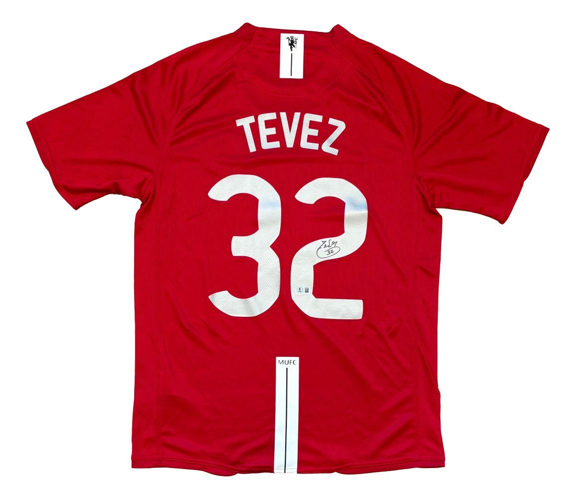 Carlos Tevez Signed Manchester United Nike Authentic Jersey (Beckett) at PristineAuction.com Carlos Tevez Signed Manchester United Nike Authentic Jersey (Beckett) at PristineAuction.com