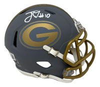 Jordan Love Signed Packers Slate Alternate Speed Mini Helmet (Beckett) at PristineAuction.com