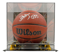 Patrick Ewing Signed NBA Basketball with Display Case (Beckett) at PristineAuction.com
