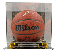 Giannis Antetokounmpo Signed NBA Basketball with Display Case (Beckett) at PristineAuction.com