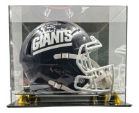 Lawrence Taylor Signed Giants Full-Size Speed Helmet Inscribed "LT Was A Bad M***********" with Display Case (Beckett) at PristineAuction.com