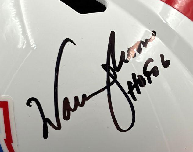 Warren Moon Signed Oilers Full-Size Speed Helmet Inscribed "HOF 06" with Display Case (Beckett) at PristineAuction.com Warren Moon Signed Oilers Full-Size Speed Helmet Inscribed "HOF 06" with Display Case (Beckett) at PristineAuction.com