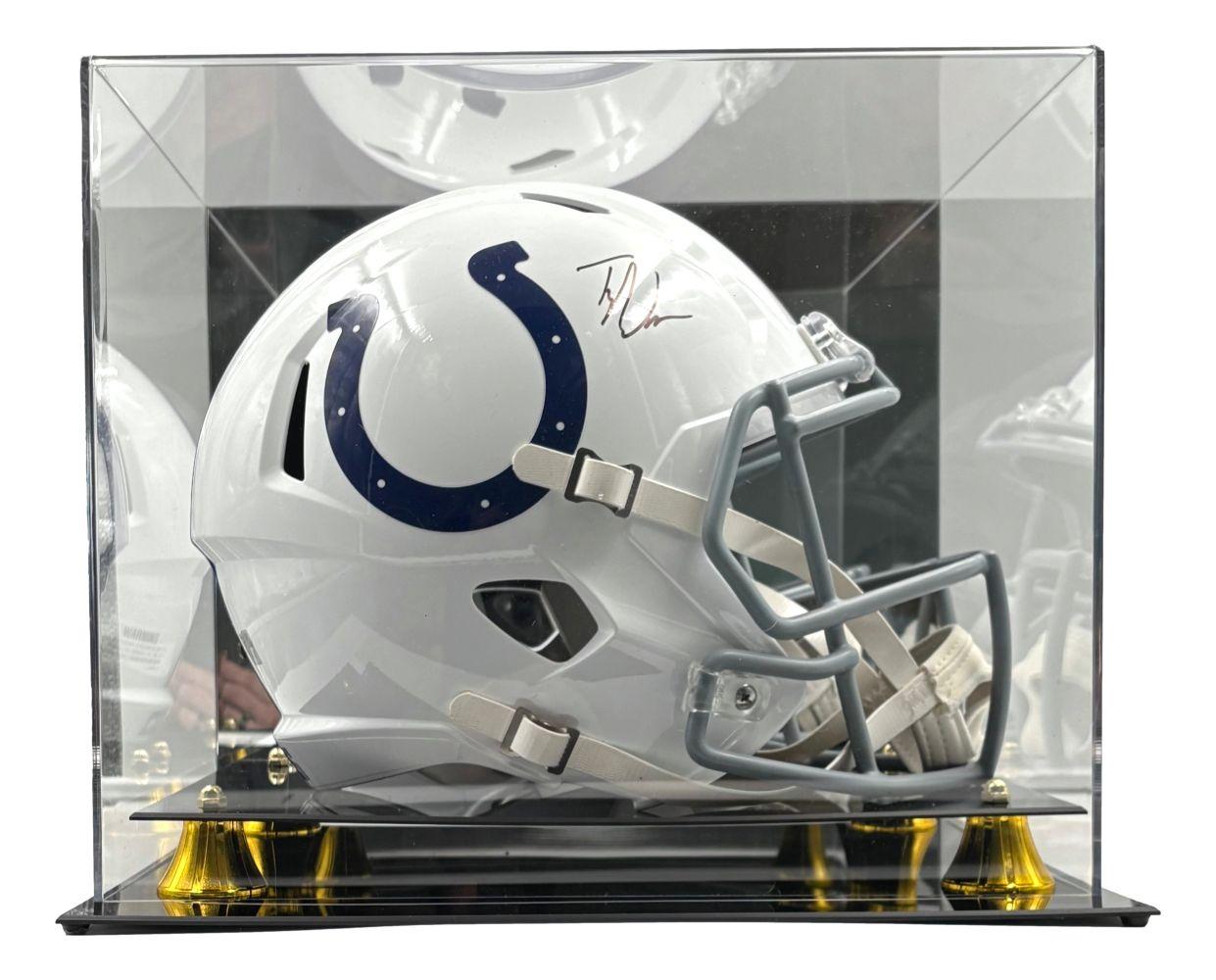 Tyler Warren Signed Colts Full-Size Speed Helmet with Display Case (Fanatics) at PristineAuction.com Tyler Warren Signed Colts Full-Size Speed Helmet with Display Case (Fanatics) at PristineAuction.com