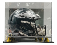 Jalen Hurts Signed Eagles Full-Size Speed Helmet with Display Case (Fanatics) at PristineAuction.com