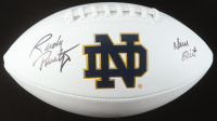 Rudy Ruettiger Signed Notre Dame Fighting Irish Logo Football Inscribed "Never Quit" (Beckett) at PristineAuction.com