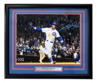 Michael Busch Signed Cubs Custom Framed Photo (Beckett) at PristineAuction.com
