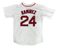 Manny Ramirez Signed Jersey Inscribed "Reverse The Curse" (Beckett) at PristineAuction.com