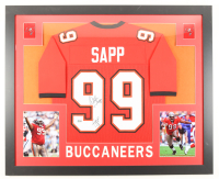 Warren Sapp Signed Custom Framed Jersey Display Inscribed "HOF -13" (Beckett) at PristineAuction.com