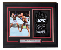 Dustin Poirier Signed UFC Custom Framed Fight Glove (PSA) at PristineAuction.com