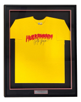 Hulk Hogan Signed WWE "Hulkamania" Custom Framed T-Shirt (PSA) at PristineAuction.com
