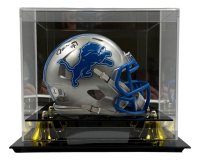 Jameson Williams Signed Lions Speed Mini Helmet with Display Case (Beckett) at PristineAuction.com