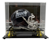 Lawrence Taylor Signed Giants Throwback Alternate Speed Mini Helmet with Display Case (JSA) at PristineAuction.com