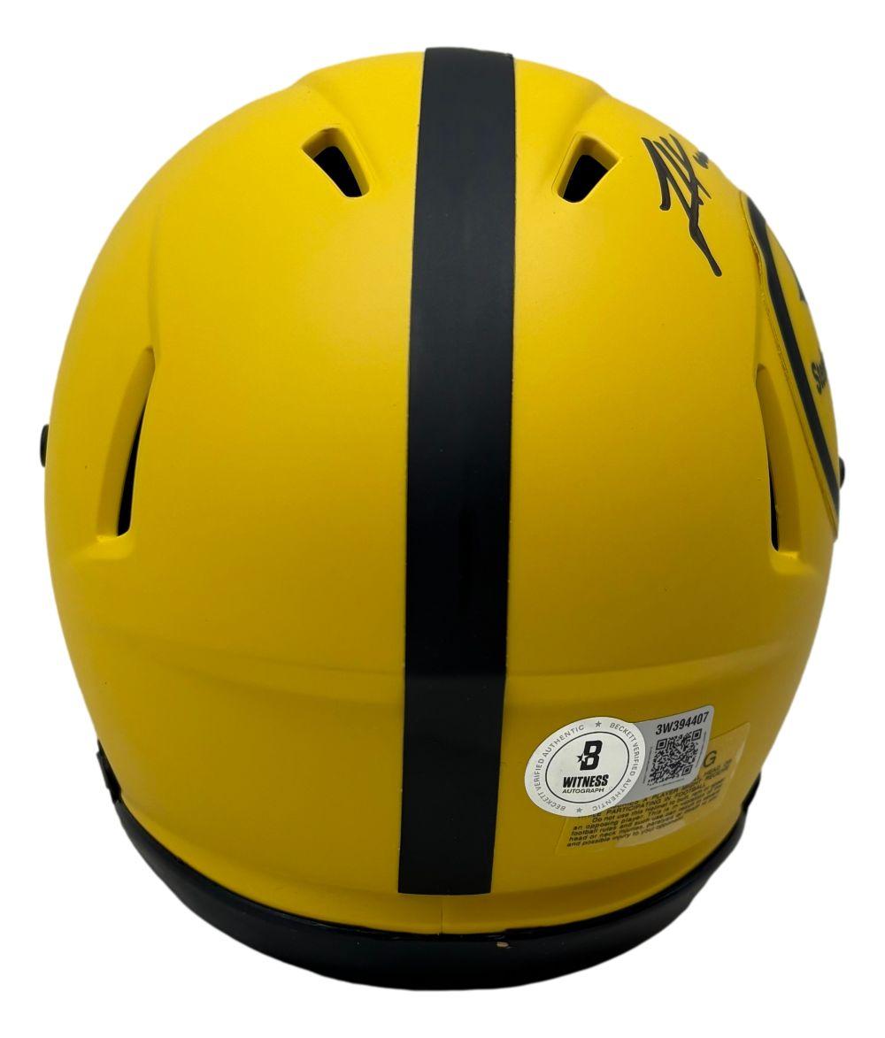 James Harrison Signed Steelers Rave Alternate Speed Mini Helmet with Display Case (Beckett) at PristineAuction.com James Harrison Signed Steelers Rave Alternate Speed Mini Helmet with Display Case (Beckett) at PristineAuction.com