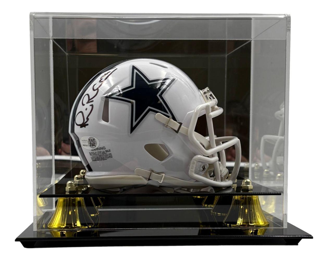 Michael Irvin Signed Cowboys Speed Mini Helmet with Display Case (JSA) at PristineAuction.com Michael Irvin Signed Cowboys Speed Mini Helmet with Display Case (JSA) at PristineAuction.com