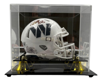 Terry McLaurin Signed Commanders Salute to Service Alternate Speed Mini Helmet with Display Case (Beckett) at PristineAuction.com