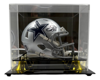 Emmitt Smith Signed Cowboys Speed Mini Helmet with Display Case (Prova) at PristineAuction.com