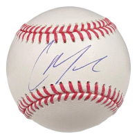 Christian Moore Signed OML Baseball (Beckett) at PristineAuction.com