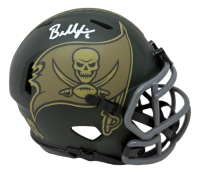 Baker Mayfield Signed Buccaneers Salute to Service Alternate Speed Mini Helmet (Beckett) at PristineAuction.com