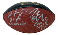 Brett Favre & Peyton Manning Signed NFL Football Inscribed "70k Yds 500 Tds Club" & "500 TD 70k Yds Club" (Radtke & Fanatics) (See Description) at PristineAuction.com